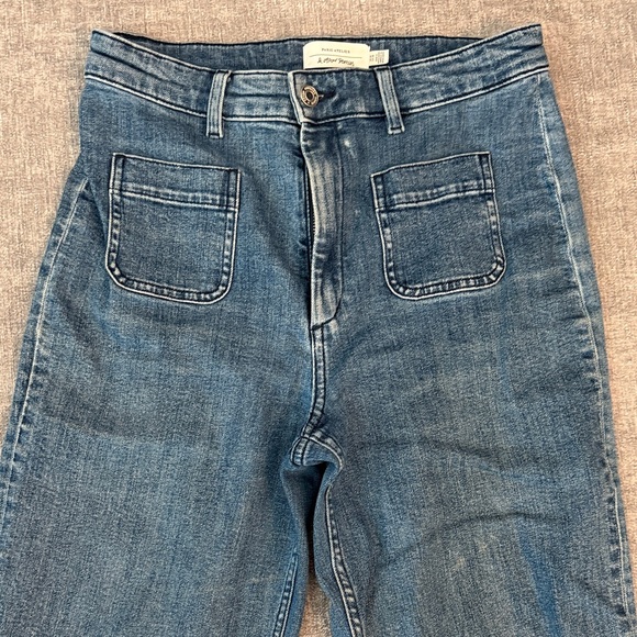 & other stories Wide Leg Blue Jean Denim Retro Pocket High Waist 29 - Picture 4 of 16